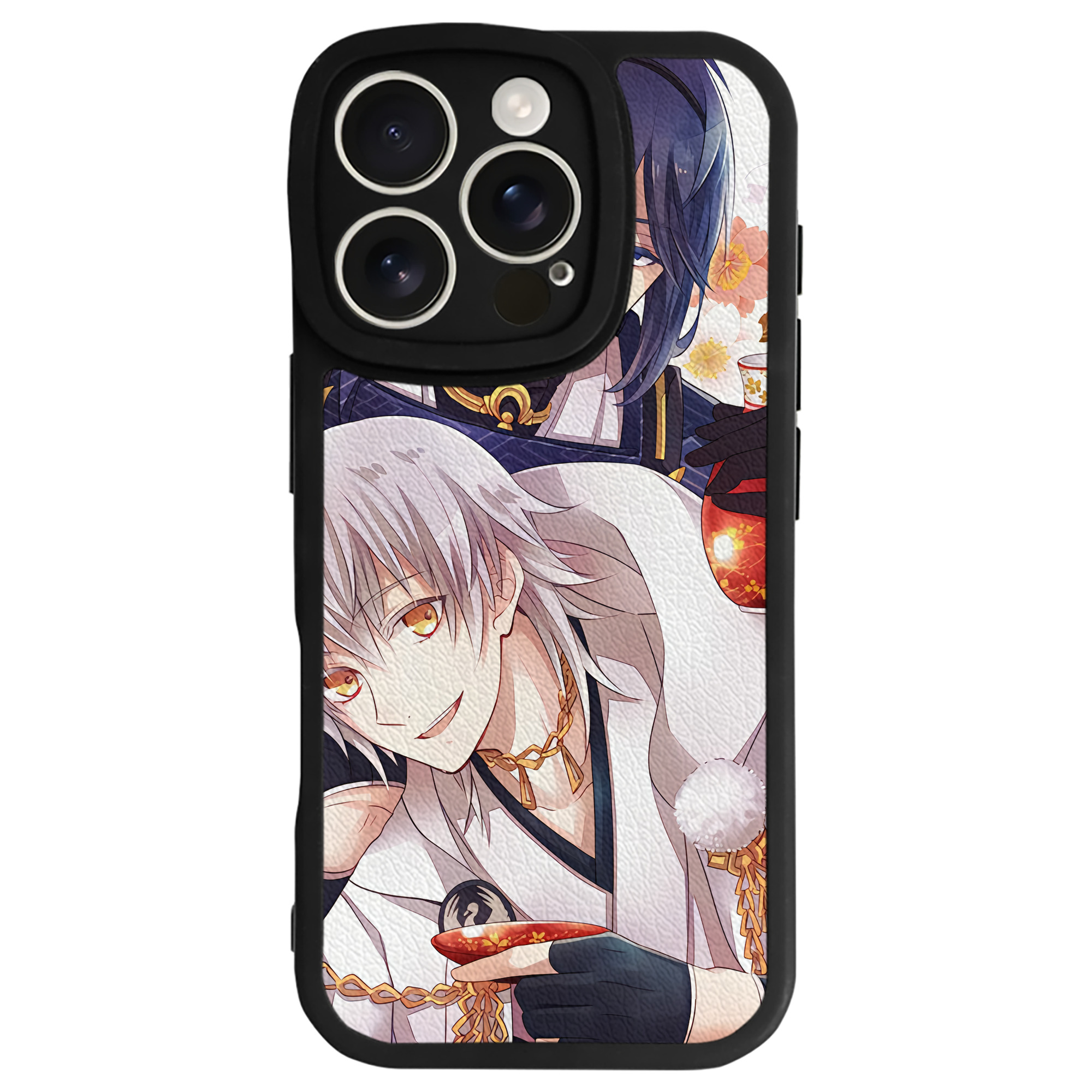 （画像用） 刀剣乱舞 Touken Ranbu 【iPhone 16シリーズ対応】シリコンスマホケース（レザー調） 材質：シリコン
